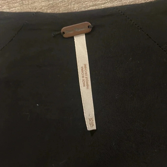 Free People - Wonderland Printed A-Line Mini Dress - Size XS - Black Floral - Picture 7 of 8